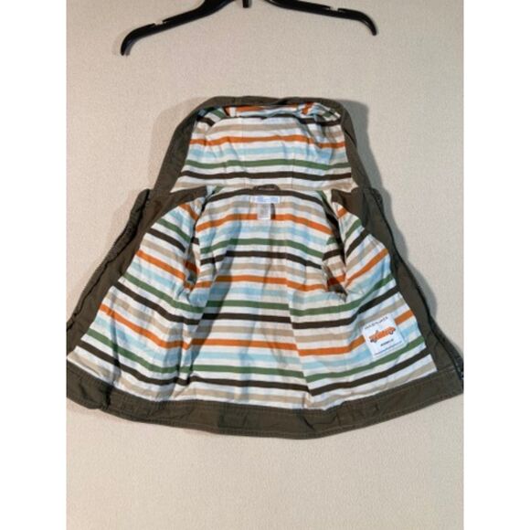 Janie and Jack Jacket‎ Boy's 6-12 month Khaki Hooded Windbreaker - Picture 2 of 9